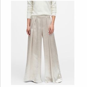 Banana Republic High Rise Wide Leg Satin Pant